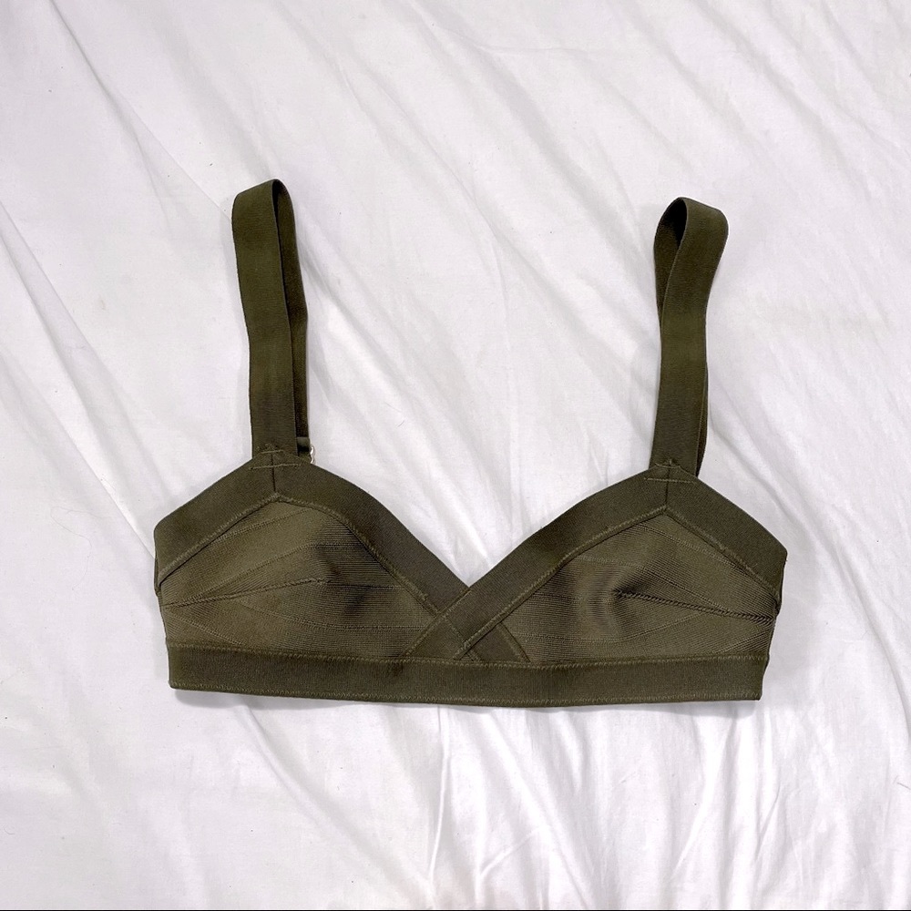 H&M olive bandage bralette